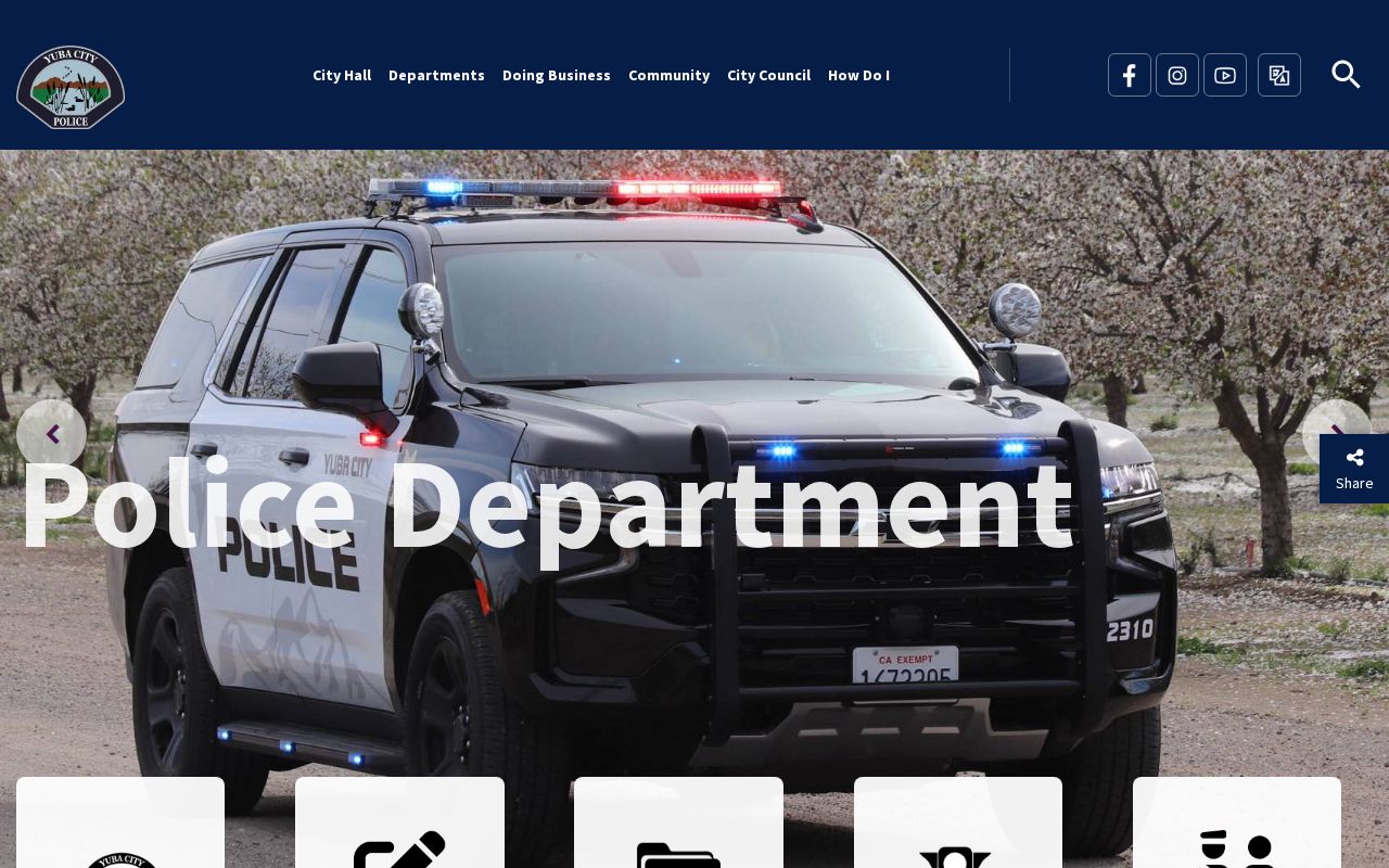 Official Yuba City Police Department webpage